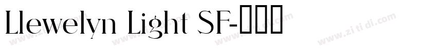Llewelyn Light SF字体转换